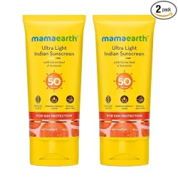Mamaearth Ultra Light Indian Sunscreen, 80 g x 2