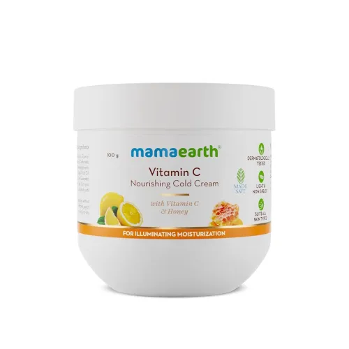 Image of Mamaearth Vitamin C Nourishing Cold Cream for Face & Body with Vitamin C & Honey for Illuminating Moisturization – 100g