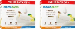 Mamaearth Vitamin C Moisturizing Lotion Soap with Vitamin C & Honey for Skin Illumination (8 x 125 g)