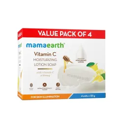 Mamaearth Vitamin C Moisturizing Lotion Soap, 125g * pack of 4