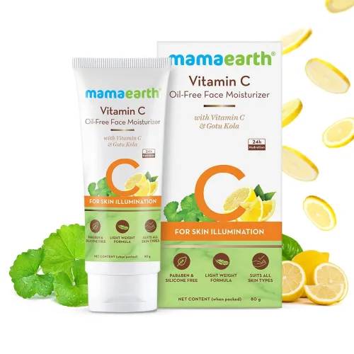 Image of Mamaearth Vitamin C Oil-Free Moisturizer For Face with Vitamin C & Gotu Kola for Skin Illumination – 80 g