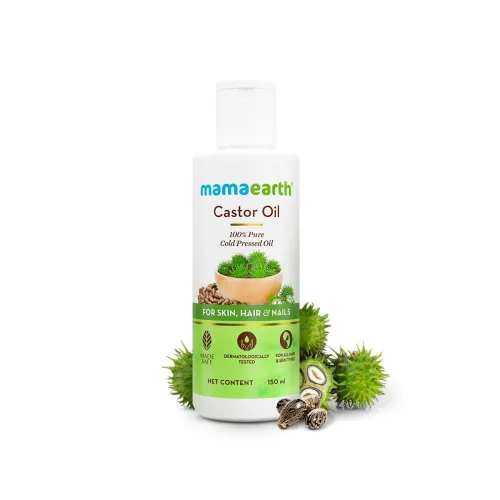 Image of Mamaearth 100% Pure Cold Pressed Castor Oil (150ml)