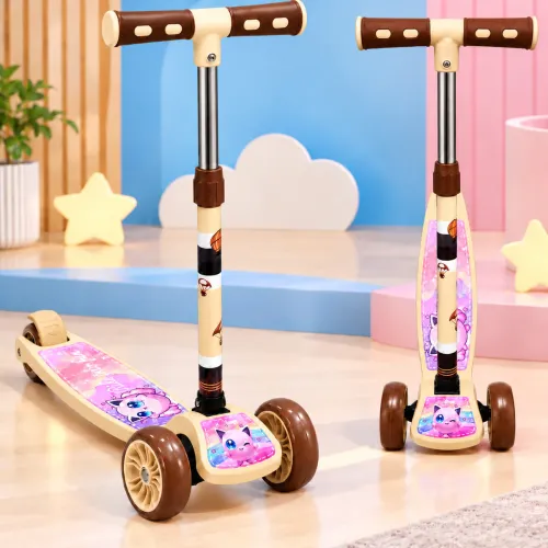 Image of Mamma Love 3-Wheel Kick Scooter | Adjustable Height | Foldable BABY Scooter