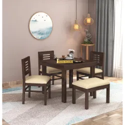 MAMTA DECORATION Sheesham Wood 4 Seater Dining Table 