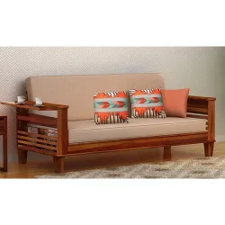 MAMTA DECORATION Sheesham Wood Sofa Cum Bed Living Room| Honey Finesh
