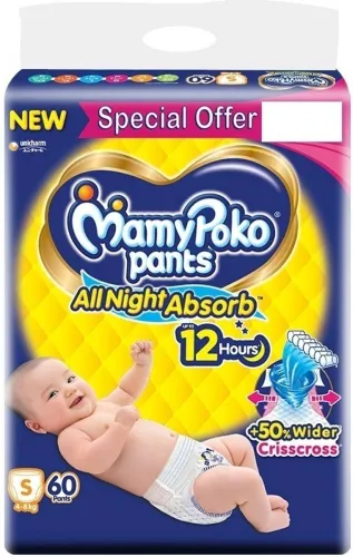 Image of MamyPoko Diapers S (60 Pieces)