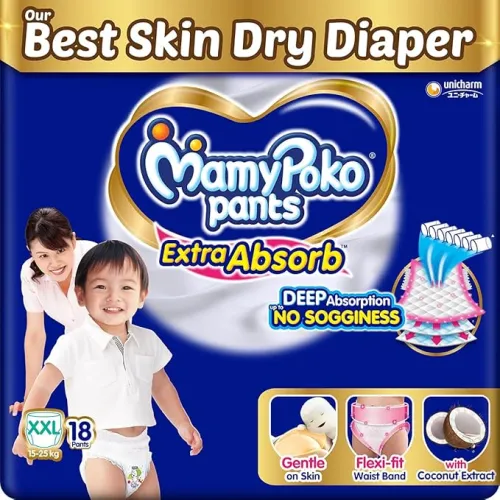 Image of MamyPoko Extra Absorb XXL Baby Diapers (18 Count)