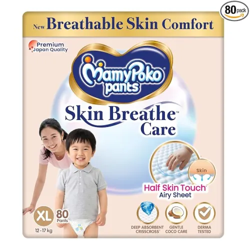 Image of MamyPoko Pants XL Baby Diapers 80 Count
