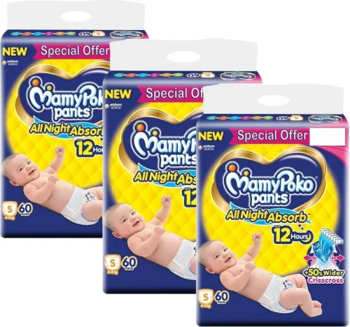 Image of MamyPoko Standard All Night Small 180 - S  (180 Pieces)