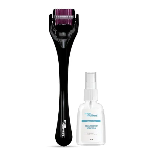 Image of Man Matters 1.00 mm Derma Roller with Disinfectant 