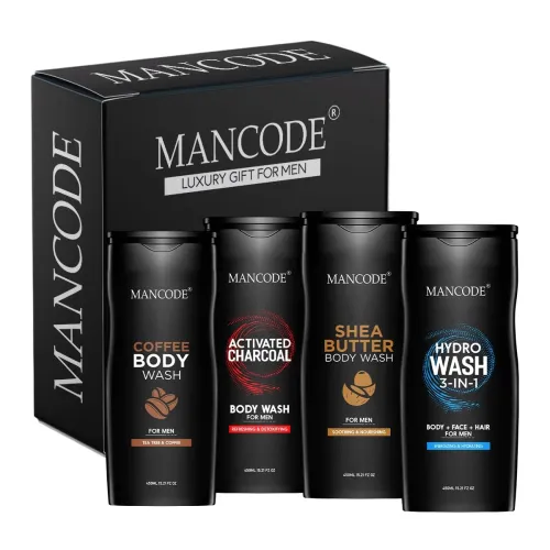 Image of MANCODE Body Wash For Men Refreshing & Detoxifying Treats Oily Skin For Men Size Bottle - 450Ml (Shea Butter Coffee Char