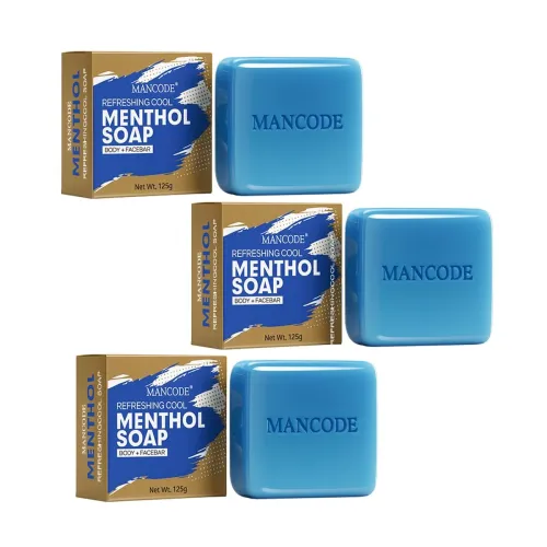 Image of Mancode Cool Menthol Soap Pack Of 3
