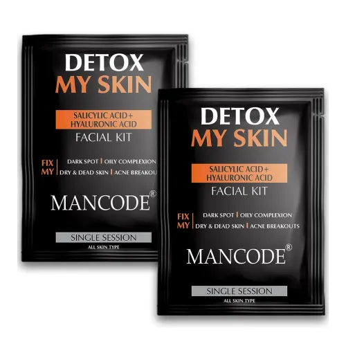Image of Mancode Detox My Skin Facial Kit For Men 2 x 58 G (Pack of 2)
