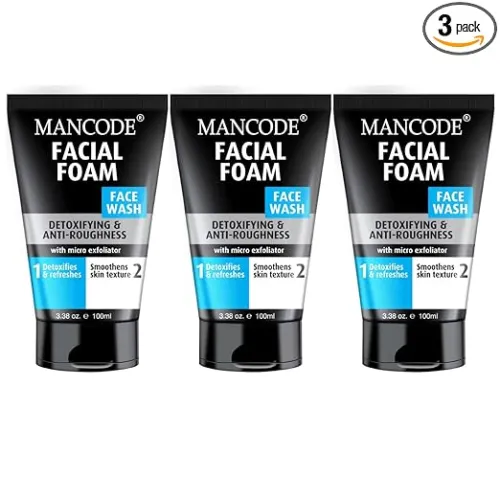 Image of Mancode Detoxifying Face Wash for Men Pack of 3