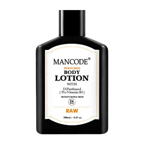 Image of Mancode Raw Body Lotion For Men 200ml | Easy Absorption |