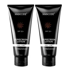 Mancode Sunscreen SPF 50 PA+ Lotion UV A, UV B & Blue Light Protection For All Types of Skin | Non-Greasy, Quick-Absorbing Sunscreen for Men and Women (200ml)