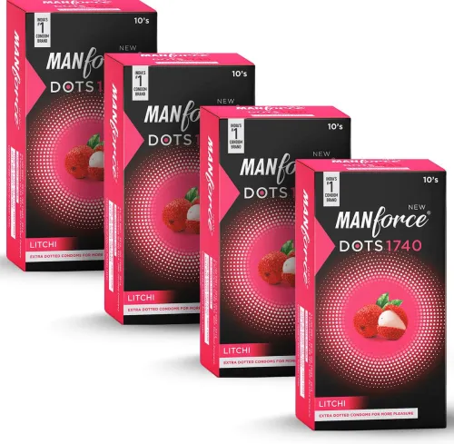 Image of MANFORCE Extra Dotteds, Litchi Flavoured (set of4*40) 