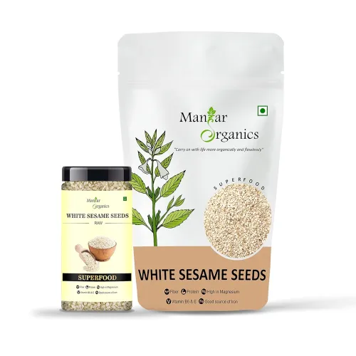 Image of ManHar Raw White Sesame Seeds 1475g