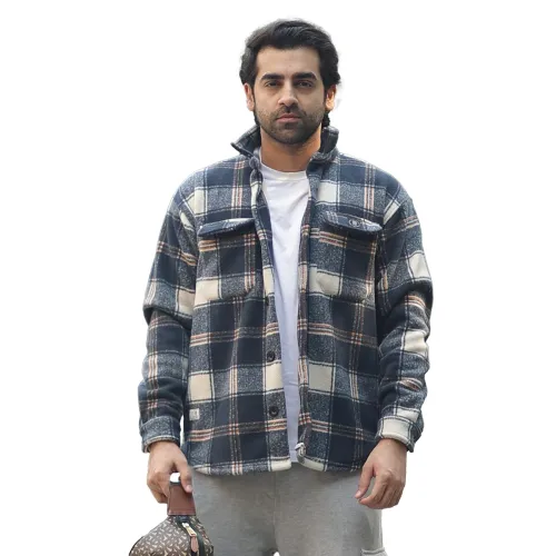 Image of Maniac Mens Chcekered Shacket