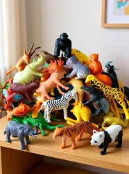 manish 12Piece Mini Jungle Animals Toys 