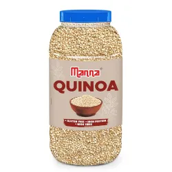 Manna Quinoa 1.5 kg Whole Grain Gluten Free. Saponin Free, Complete Protein with 9 Amino Acids