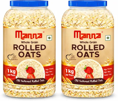 Image of Manna Rolled Oats - 2kg Gluten Free High Protein & Fibre 