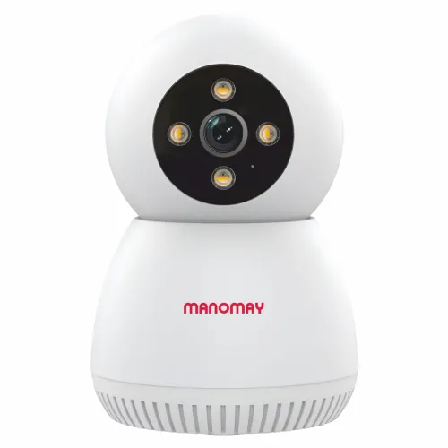 Image of MANOMAY 3MP Wi-Fi Pan-Tilt Security Camera | BIS-ER Certified (STQC)