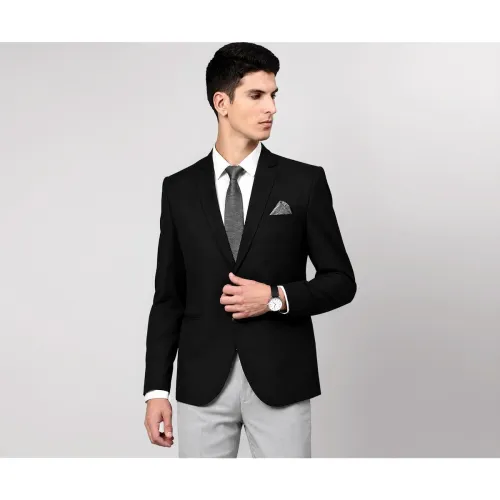 Image of MANQ Men's Slim Fit Single Breasted Blazer