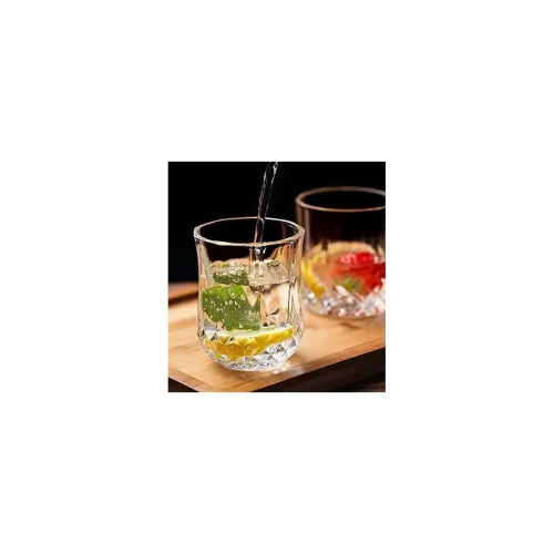 Image of Manraj Short Highball Curved Glasses Set of 6