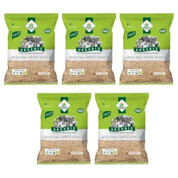 24 Mantra Organic Unpolished Urad Dal White Whole/Minapa Pappu - 500gms | Pack of 5 | 100% Organic | Chemical Free & Pes