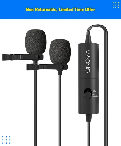 Image of MAONO AU-200 Dual Collar Lavalier Microphone