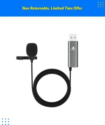 MAONO AU-UL20 USB Lavalier Condenser Microphone