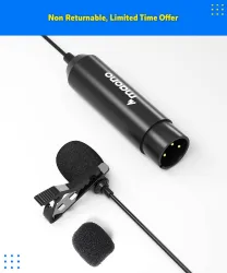 MAONO AU-XLR10 Lavalier Mic (XLR, Condenser, Clip-On for Studio/Mixer)