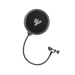 Maono Pop Filter for Studio Condenser Microphone with Wind Screen and Metal Gooseneck Holder