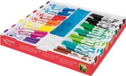 Maped 168 Whiteboard Marker + 20 Cloth + 20 Spare Caps Set (Set of 168, Multicolor)
