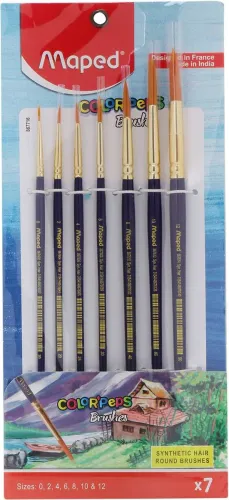 Image of Maped ColorPeps Synthetic Hair Flat Brushes x 7