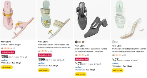 Image of Marc Loire Women's Footwear at minimum 78% Discount