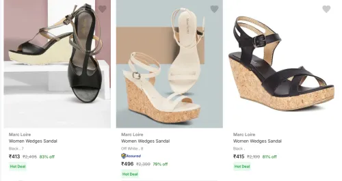Image of Marc Loire Women's Wedges upto 83% Discount