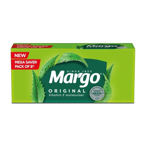 Image of Margo Original Neem Soap 125gm X 8 | Powered With Goodness of 1000 Natural Neem