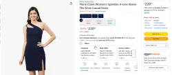 Marie Claire Womens Spandex A-Line Casual Dress