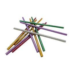 Mario Mini Glitter Multi-Colour Hot Melt Glue Stick, Strong Adhesive, High Bonding Best For Decoration, Art & Craft Work