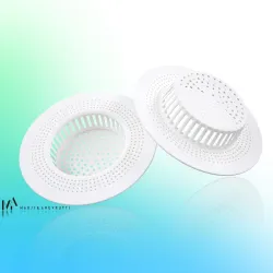 MARJI&ANUVRUTTI Plastic Kitchen Sink Strainer Drain Filter - 11 cm x 11 cm pack of 3