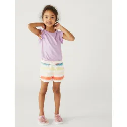 Marks & Spencer Girls Solid Round Neck T-Shirt