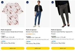Marks & Spencer Clothing & Apparals at minimum 70% Discount