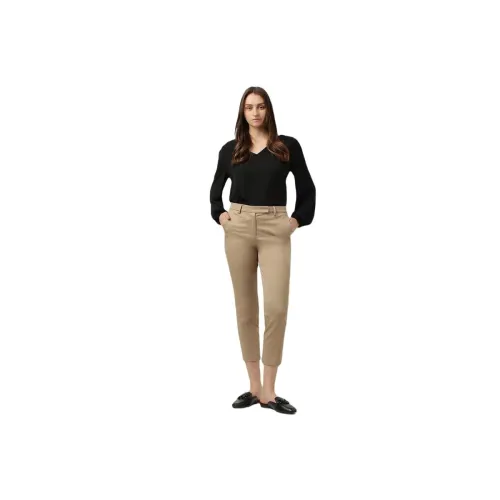 Image of Marks & Spencer Women’s Solid Mid-Rise Slim Fit Trouser