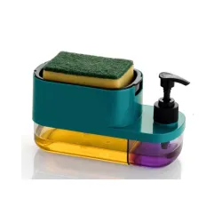 Markwell 3-in-1 Soap Pump Dispenser with Sponge Holder