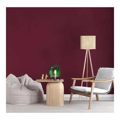 Image of Maroon Solid Matt Peel and Stick Wallpaper