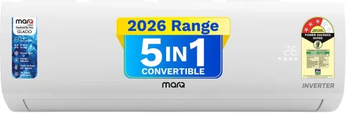 Image of MarQ by Flipkart 2026 Model 1.5 Ton 3 Star Split Inverter 5-in-1 Convertible with Turbo Cool Technology AC (153IPG26WQ, 