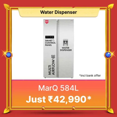 Image of MarQ 584 L Refrigerator @ ₹42990 on Flipkart big Billion Days Sale