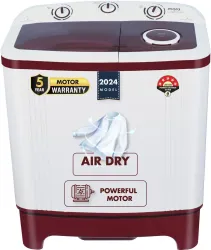 MarQ 6kg 5 Star Semi Automatic Top Load Washing Machine (MQSA605NNNDM)